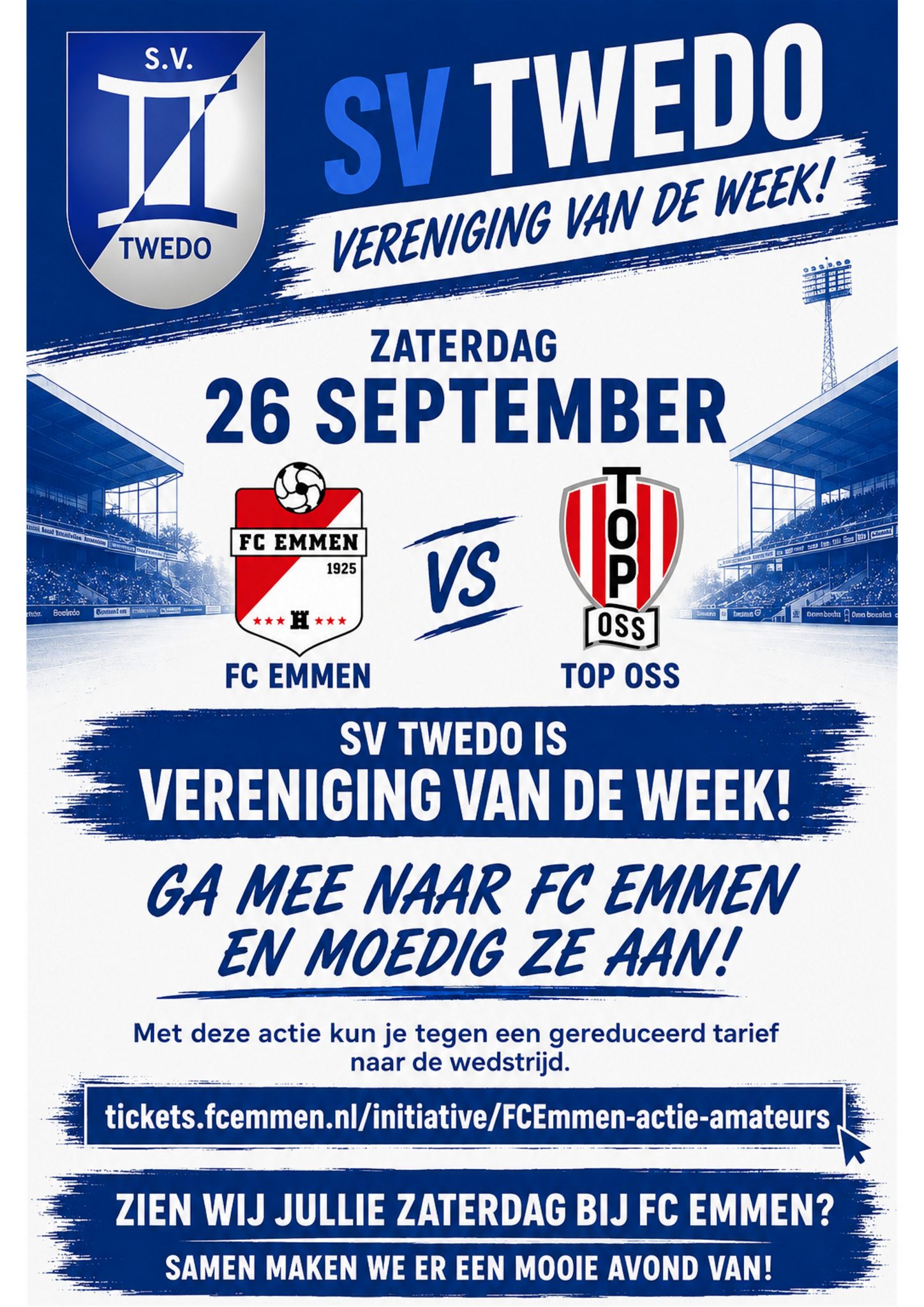 sv. Twedo is vereniging van de week.