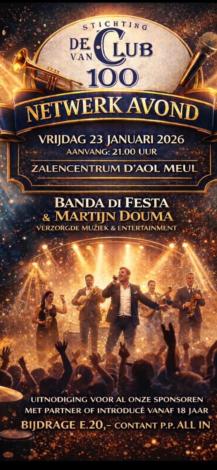 NETWERKAVOND DE CLUB VAN 100.