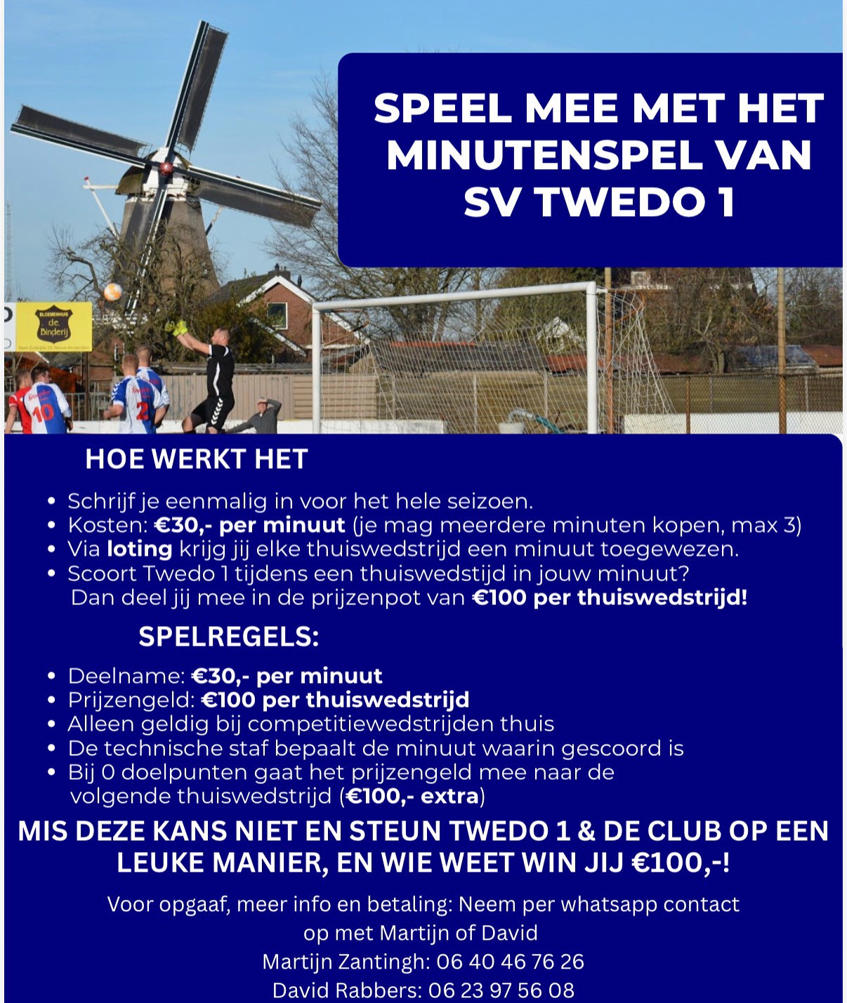 Speel mee met het minutenspel !